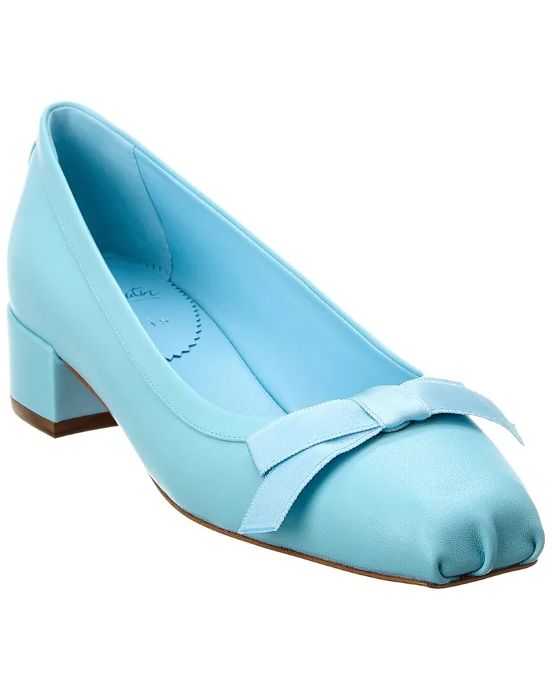 Christian Louboutin Mamaflirt 30 Leather Pump Blue