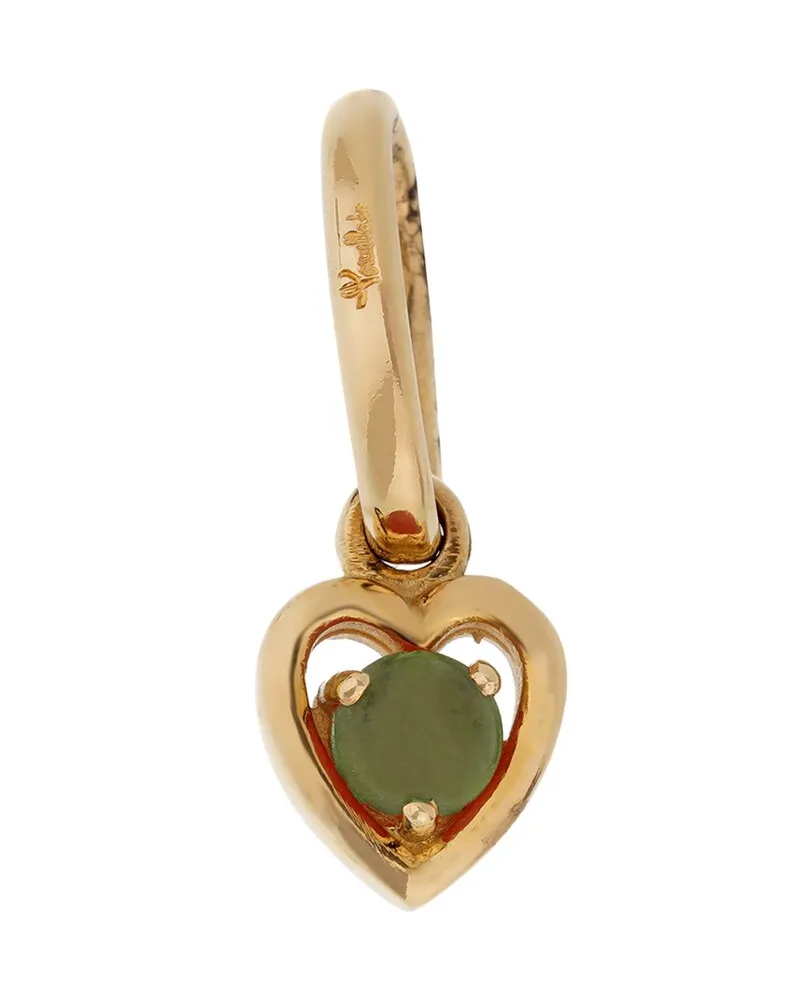 Pomellato 18K 0.30 ct. tw. Green Chalcdedony Heart Necklace (Authentic Pre-Loved Nocolor