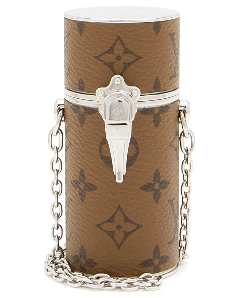 Louis Vuitton Reverse Monogram Canvas Lipstick Case (Authentic Pre-Loved Nocolor