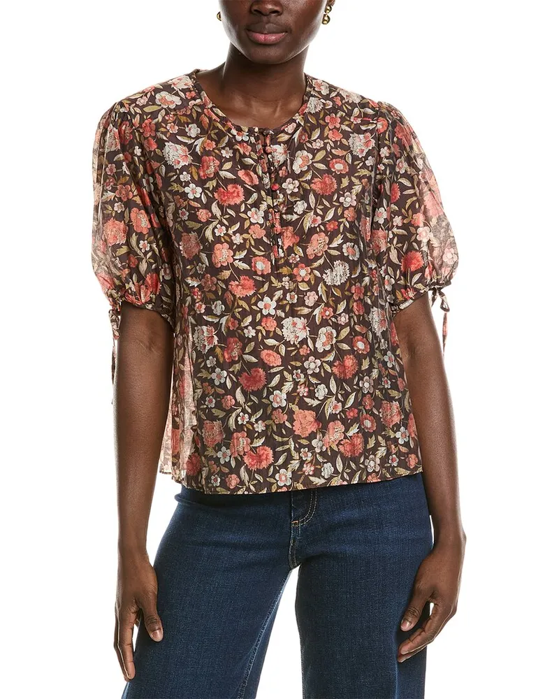 1.STATE Blouse Brown