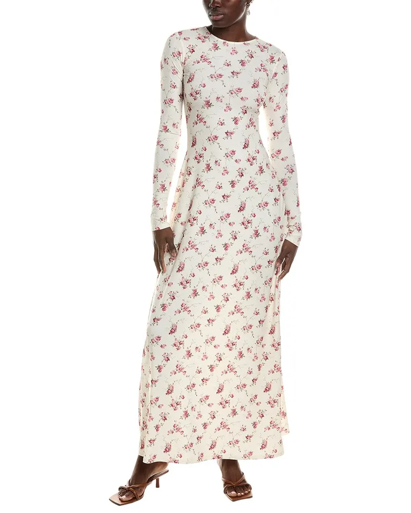 WeWoreWhat Open Back Maxi Dress White