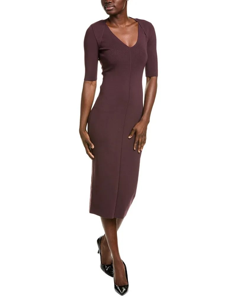 HUGO BOSS Fezman Midi Dress Brown