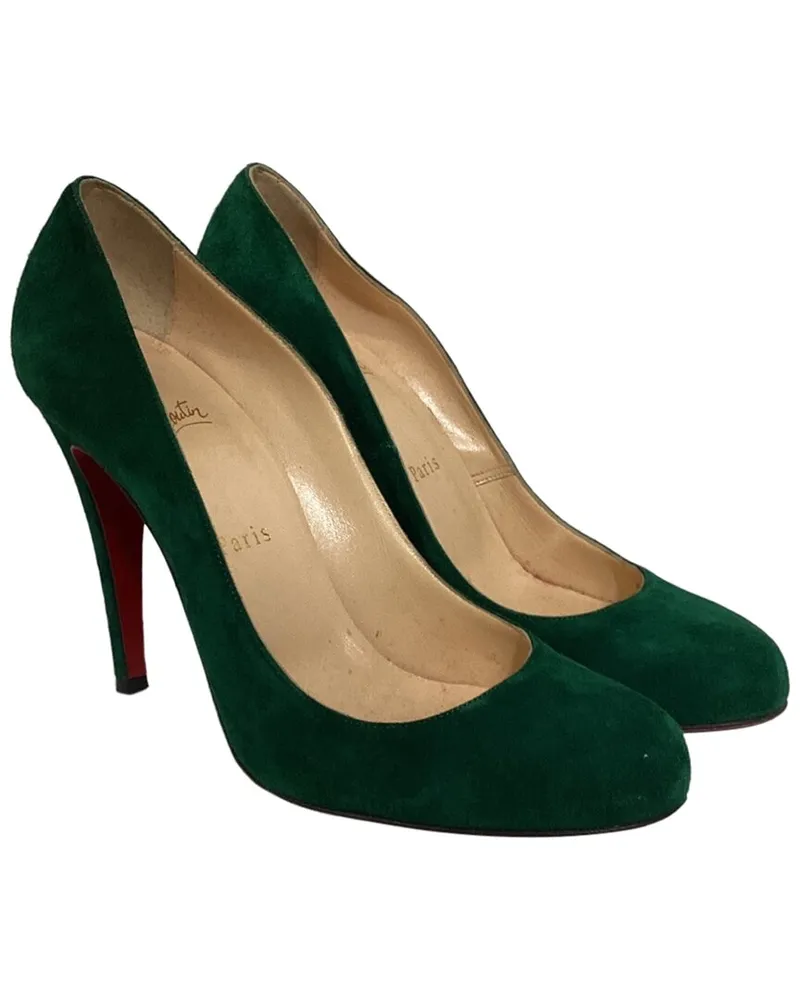 Christian Louboutin Women's Suede FIfi Pump (Authentic Pre-Loved Nocolor