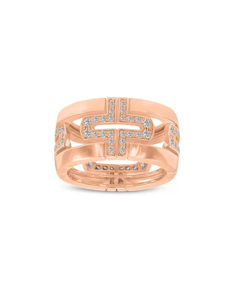 Bulgari Parentesi 18K Rose Gold 0.80 ct. tw. Diamond Ring Nocolor