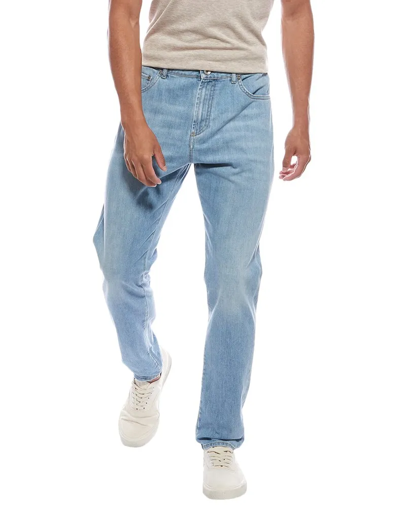 Brunello Cucinelli Carrot Fit Light Wash Jean Nocolor