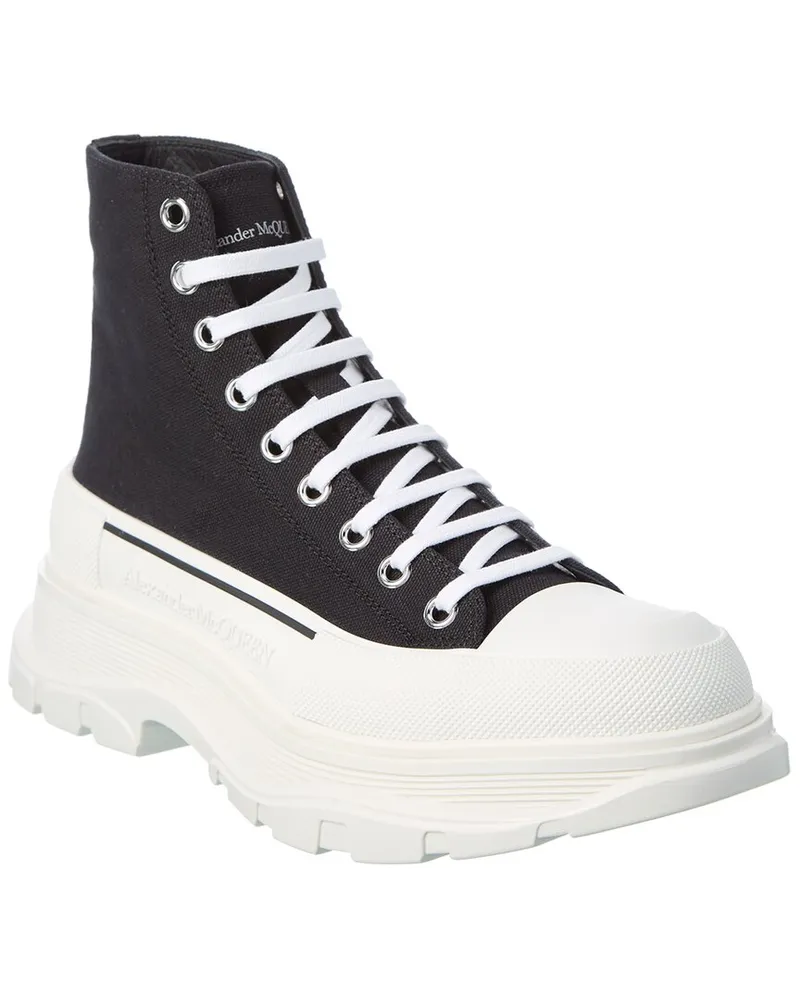 Alexander McQueen Tread Slick Canvas Boot Nocolor