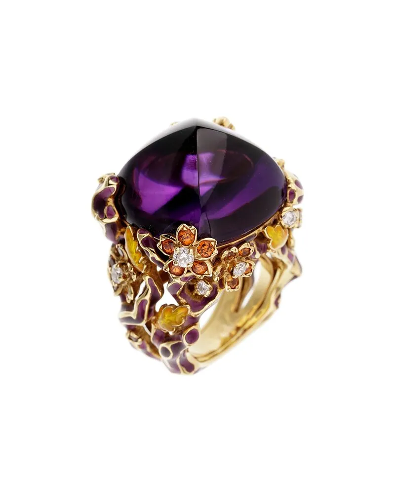 Dior 18K 42.35 ct. tw. Diamond & Gemstone Diorella Cocktail Ring (Authentic Pre-Loved Nocolor