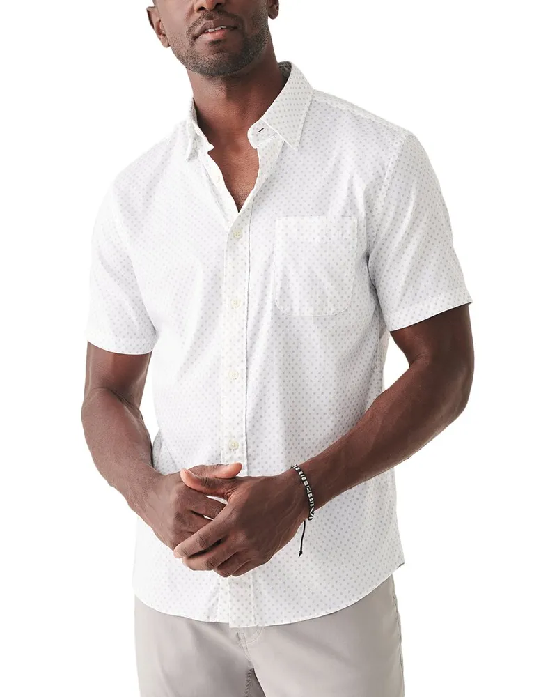 Faherty Movement Shirt Blue