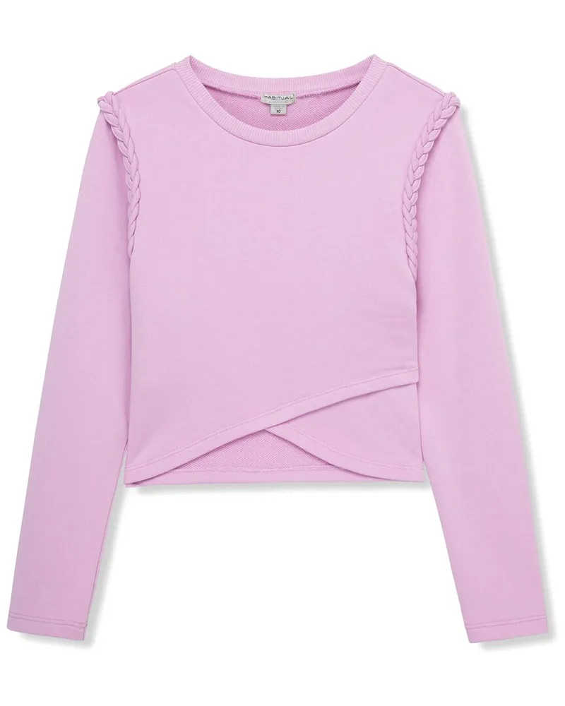 HABITUAL Braided French Terry Wrap Top Nocolor