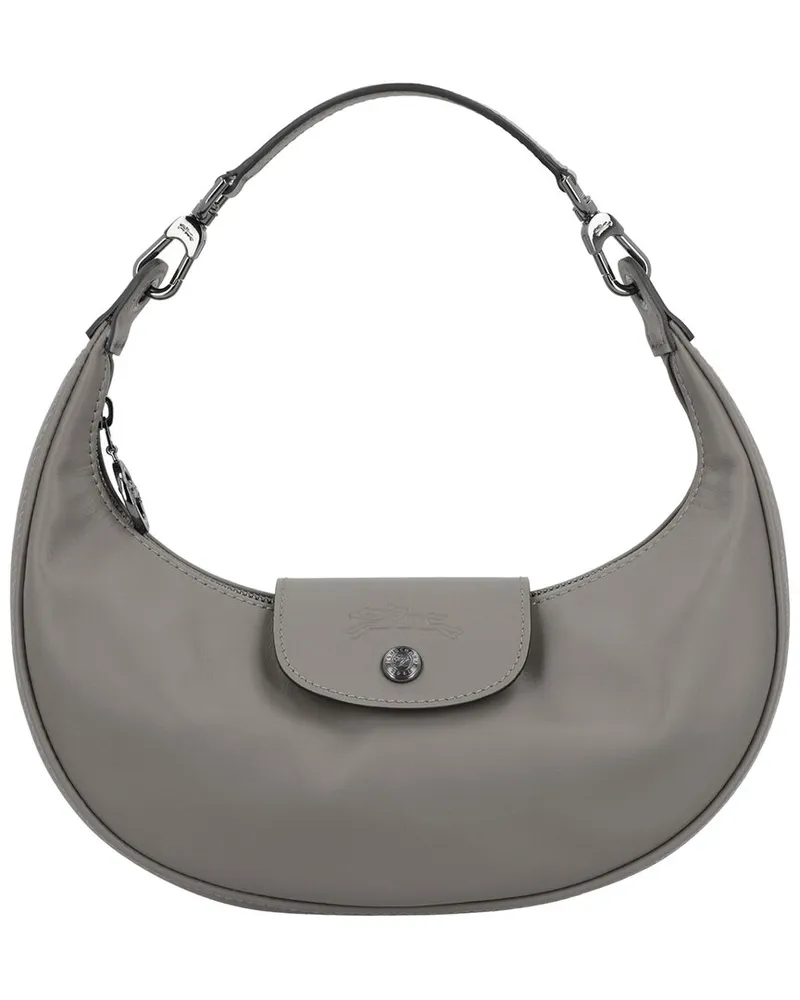 Longchamp Le Pliage Xtra Leather Shoulder Bag Grey