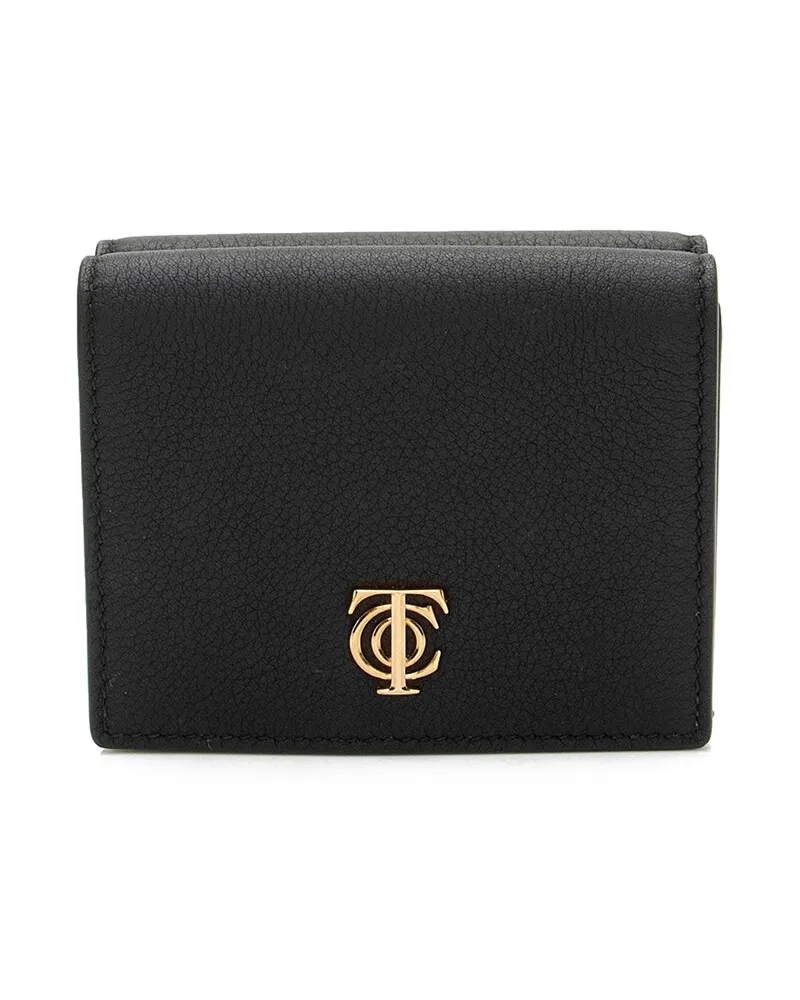 Tiffany & Co. Black Leather T & CO. Trifold Wallet (Authentic Pre-Loved Nocolor