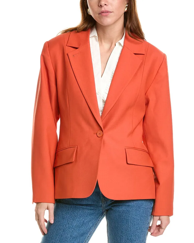 Equipment Acinta Wool-Blend Blazer Red