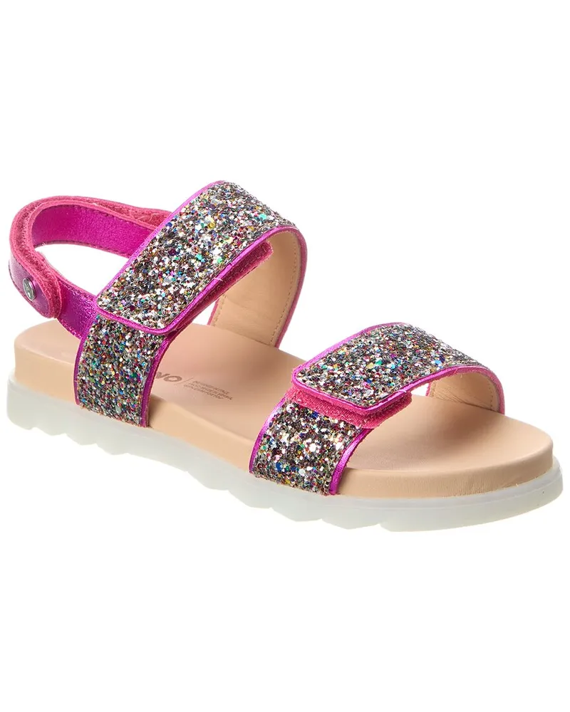 Naturino Jemes Glitter & Leather Sandal Pink