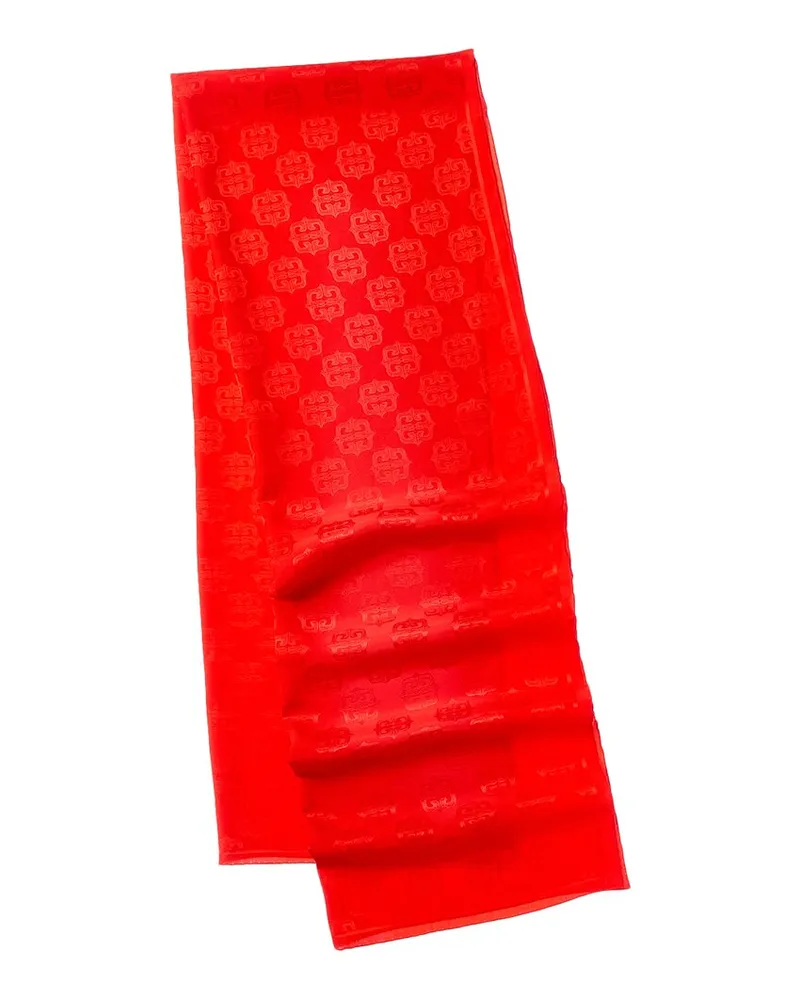Givenchy 4G Silk Scarf Red