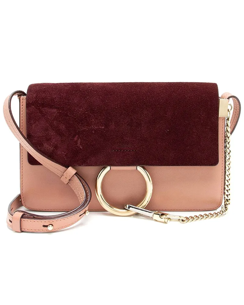 Chloé Pink Suede Faye Small Shoulder Bag (Authentic Pre-Loved Nocolor