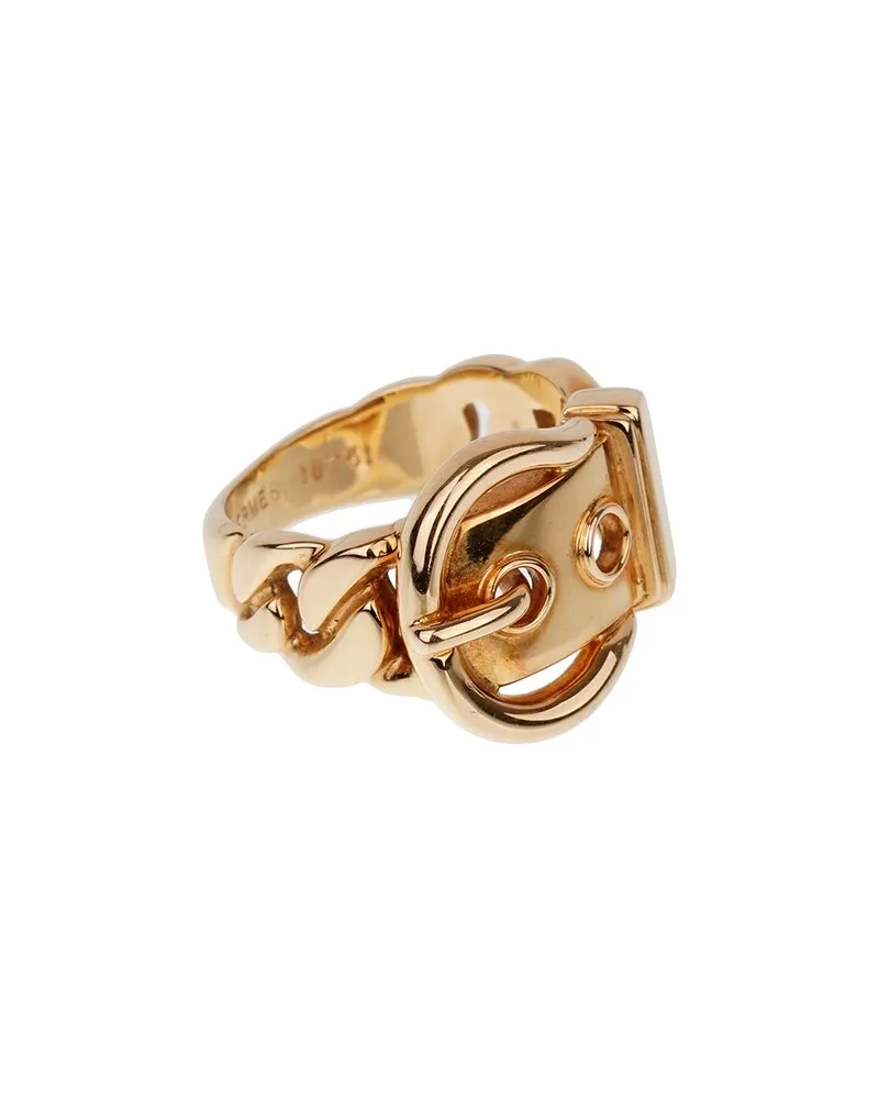 Hermès 18K Paris Belt Buckle Ring (Authentic Pre-Loved Nocolor