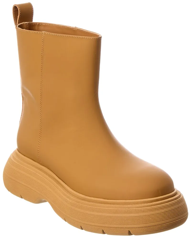 Gia Borghini Marte Leather Bootie Brown