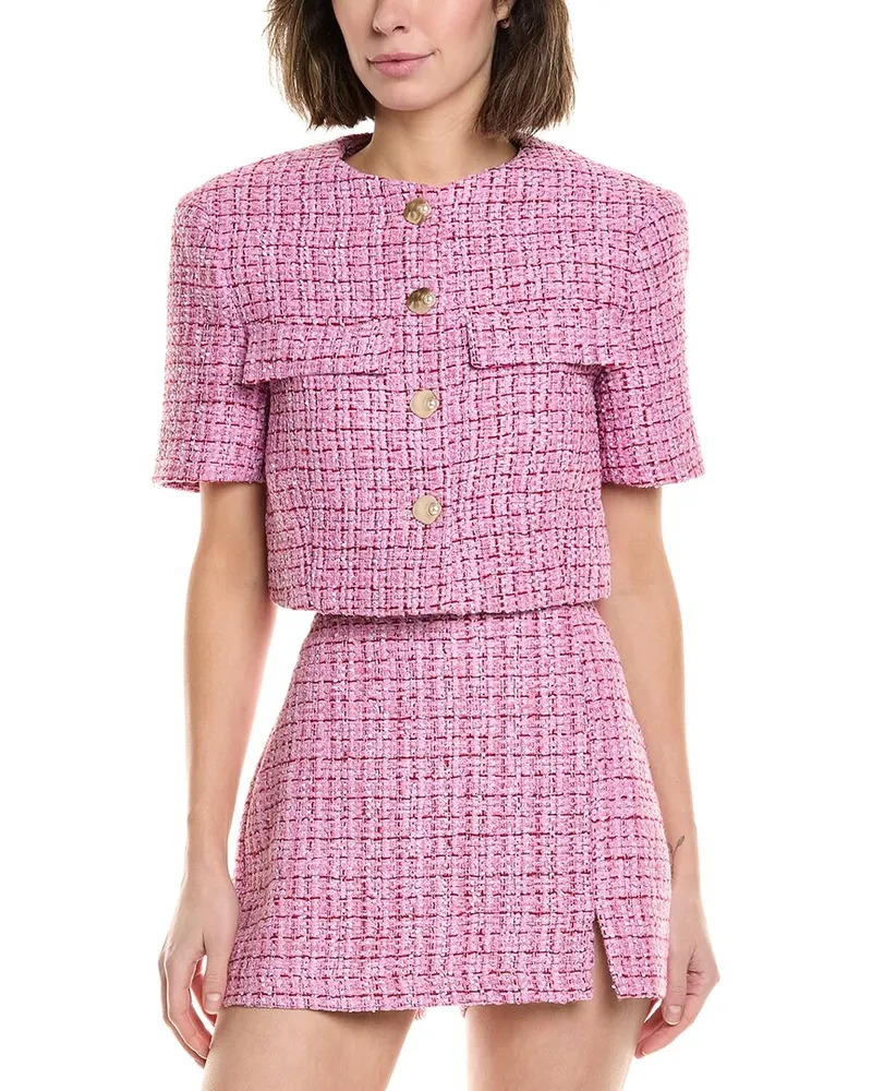 ASTR the Label Covina Wool-Blend Jacket Pink