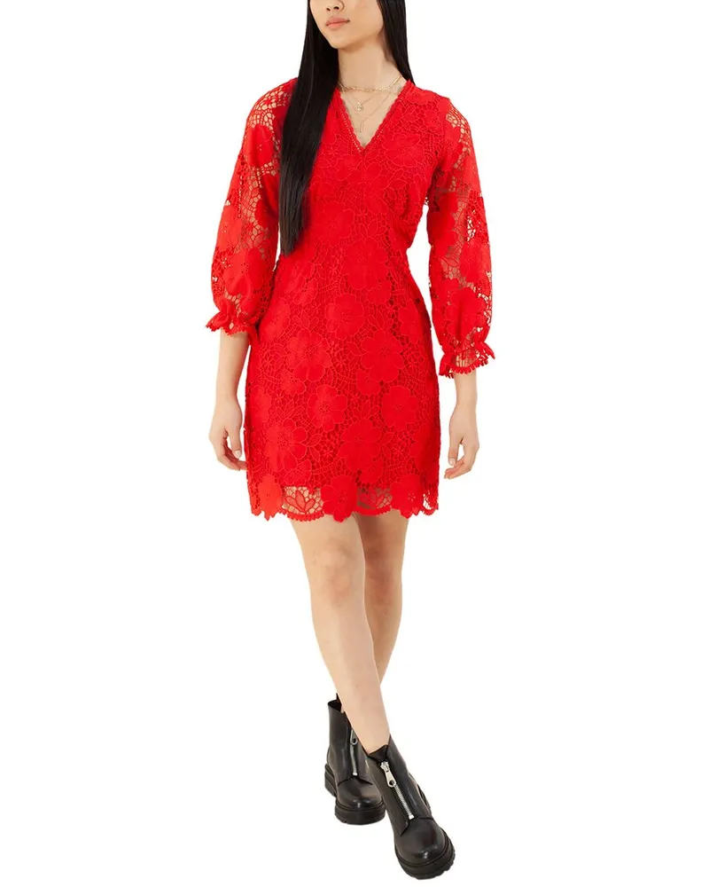 Hale Bob Mini Dress Red