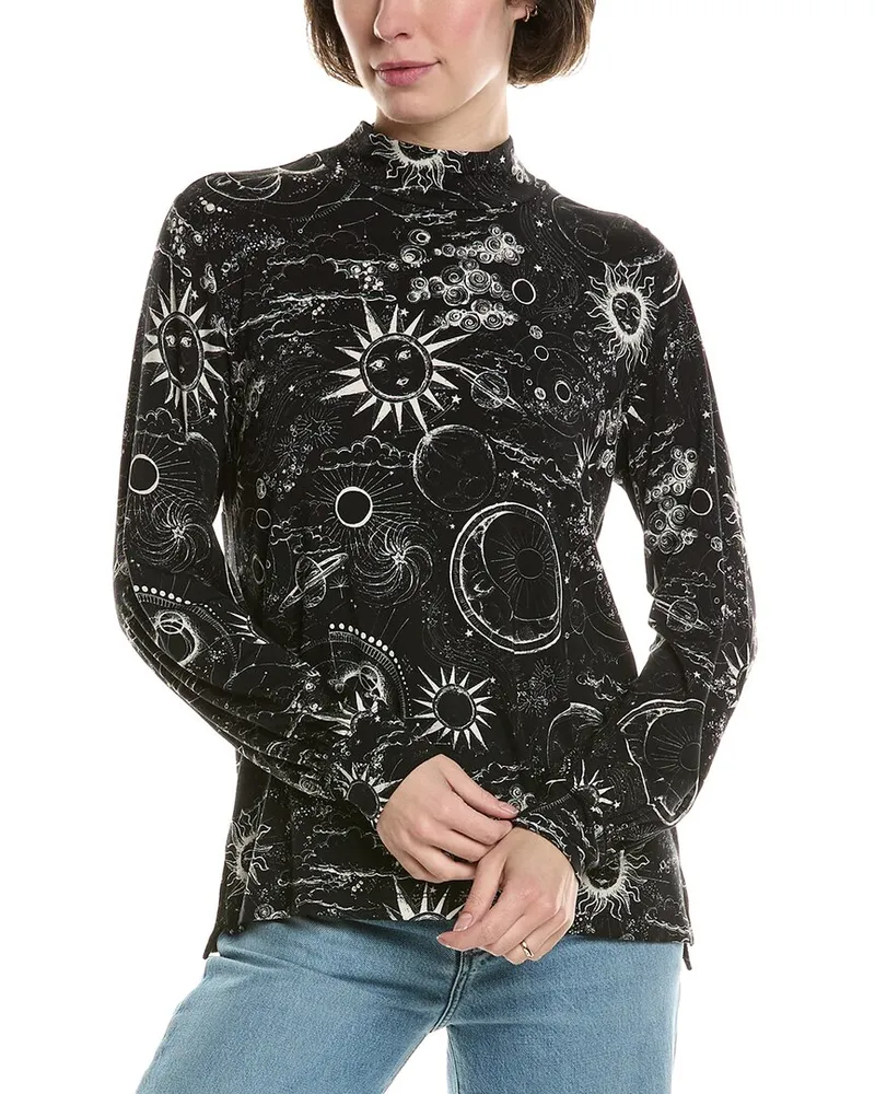 Johnny Was The Janie Favorite Puff Sleeve Top Black