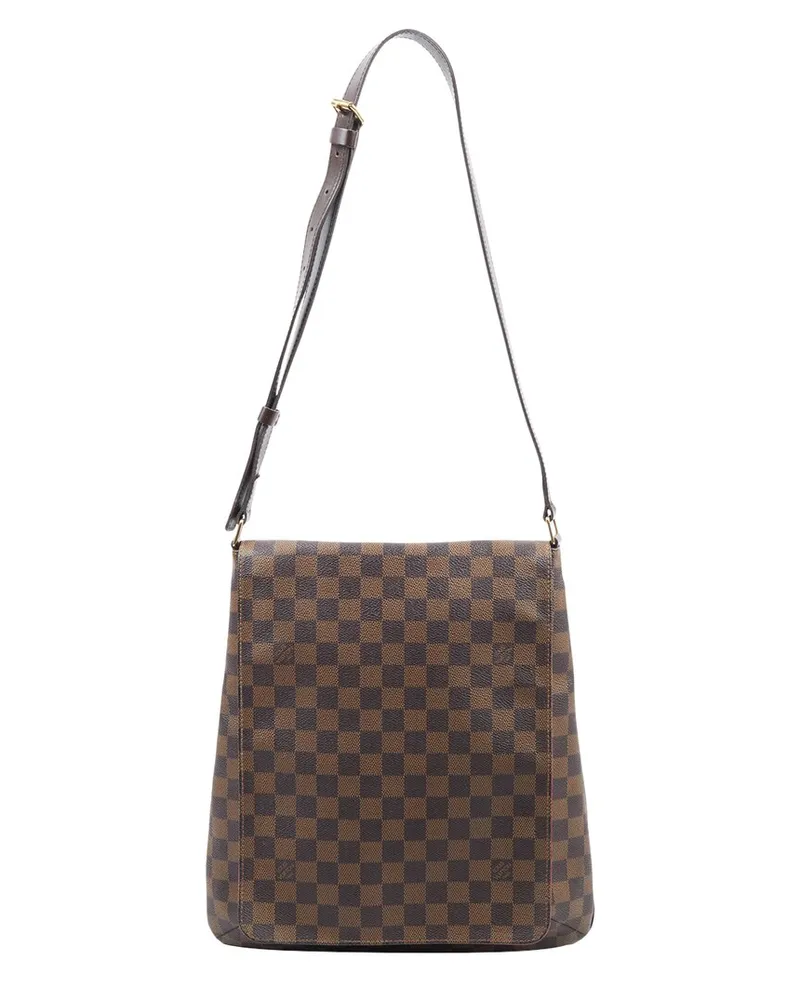 Louis Vuitton Brown Damier Ebene Coated Canvas Musette (Authentic Pre-Loved Nocolor