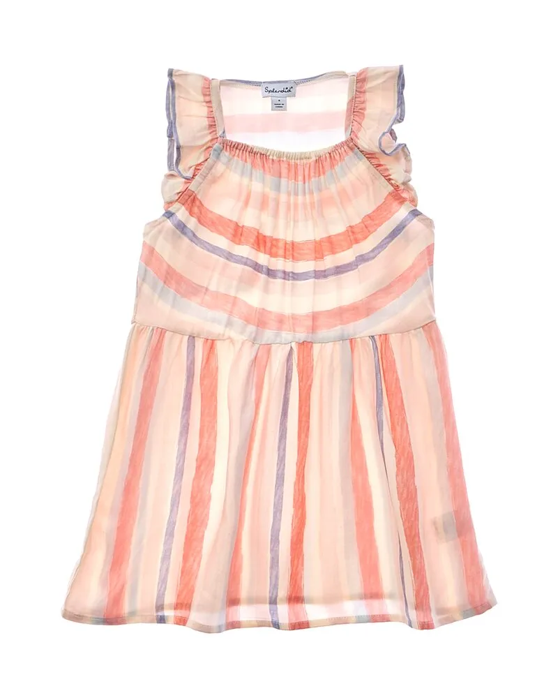 Splendid Watercolor Stripe Dress Pink