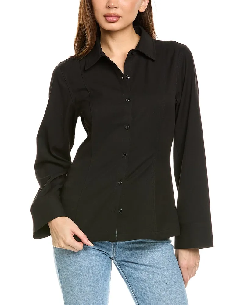 Chaser Stretch Suiting Lauren Shirt Black