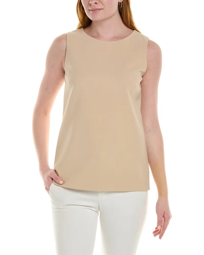 Max Mara Vals Wool-Blend Top Beige