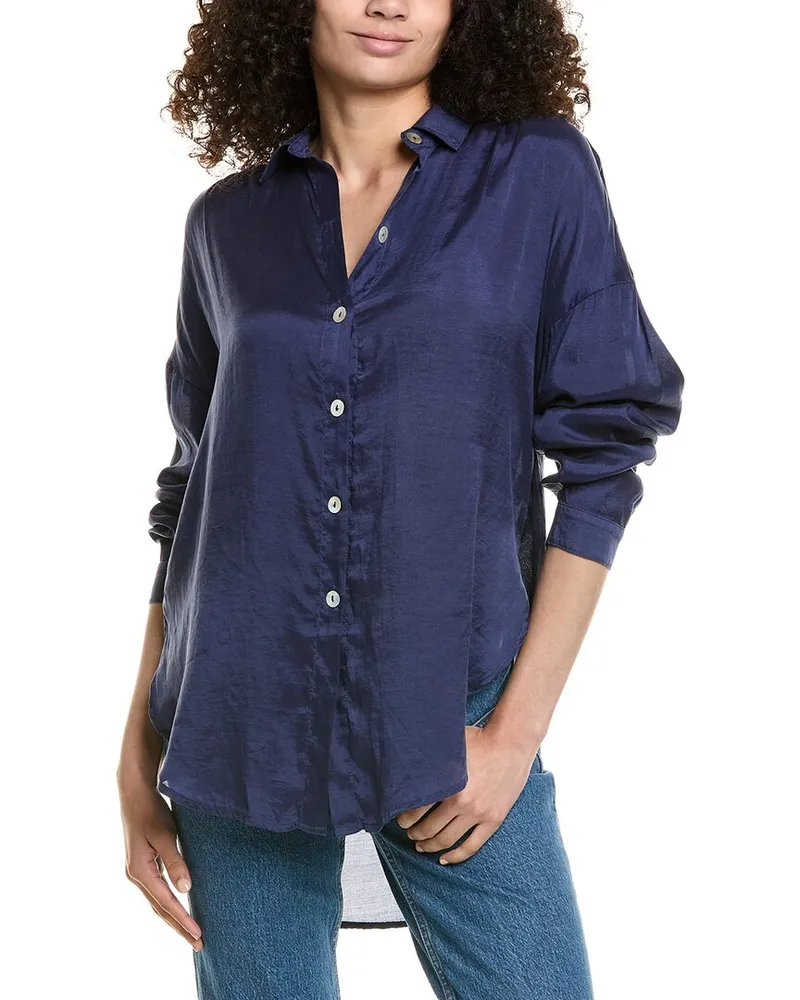 Bella Dahl Flowy Beach Button-Up Shirt Nocolor