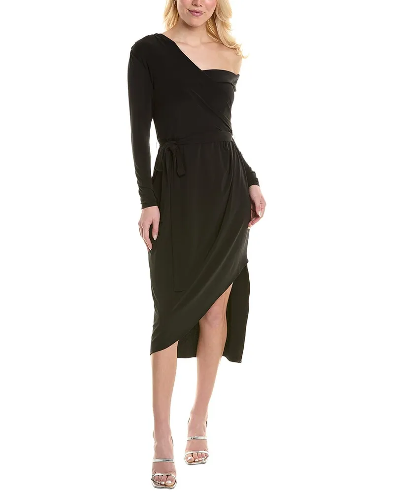Halston Eden Midi Dress Black