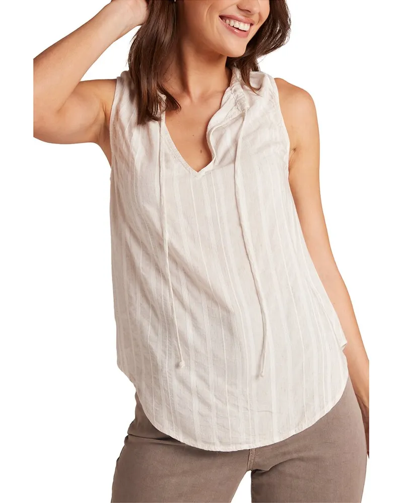 Bella Dahl Sleeveless Shirred Neck Pullover Nocolor