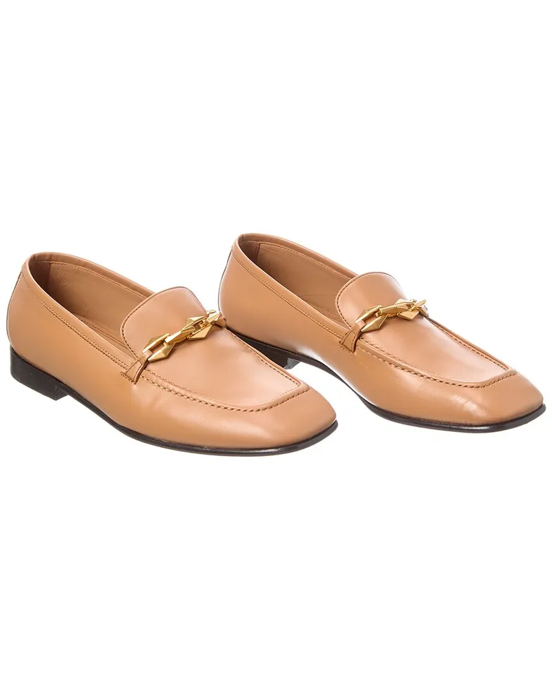 Jimmy Choo Diamond Tilda Leather Loafer (Authentic Pre-Loved Nocolor