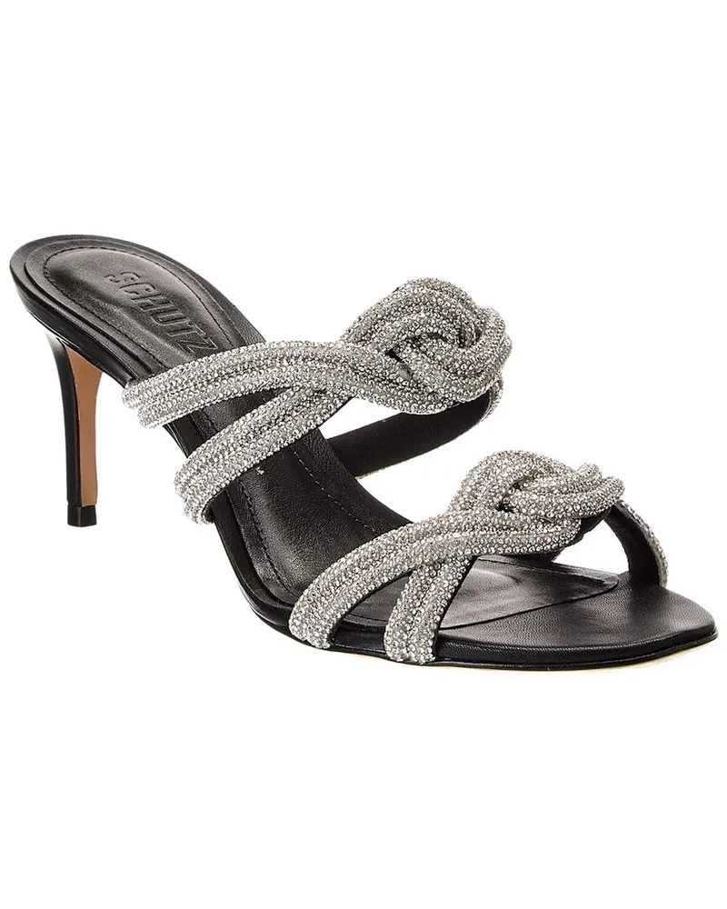 Schutz Jocelyn Mule Leather Sandal Nocolor