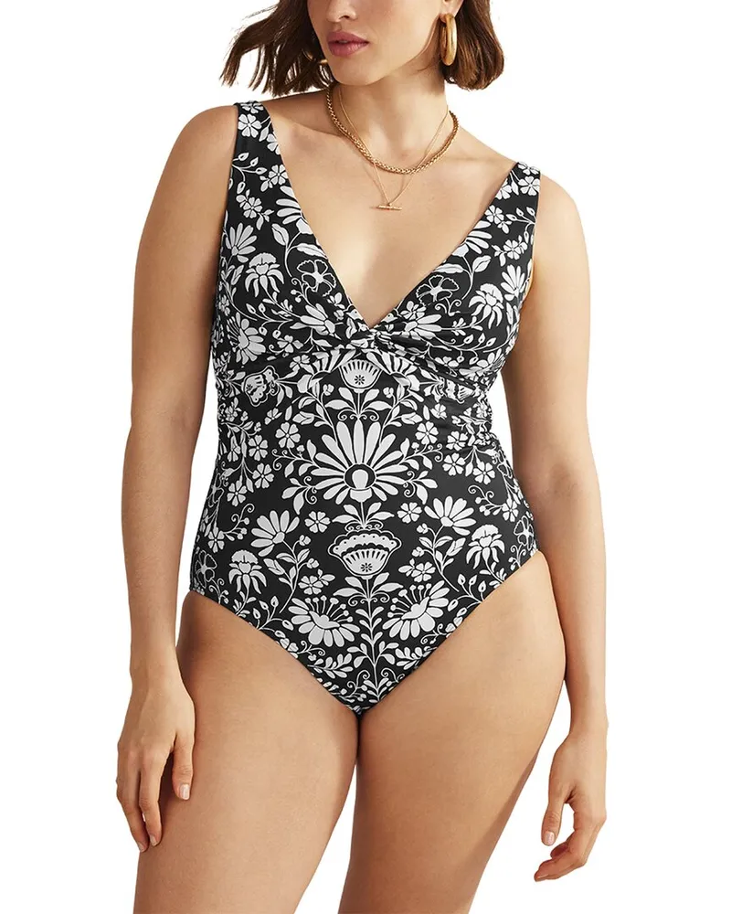 Boden Twist Classic Swimsuit Black