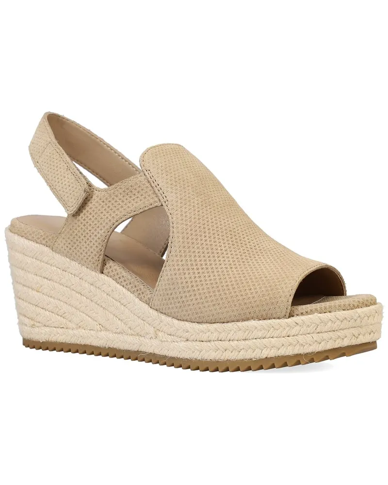 Eileen Fisher Wilda Suede Wedge Sandal White