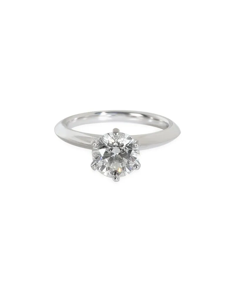 Tiffany & Co. Solitaire Platinum Ring (Authentic Pre-Loved Nocolor