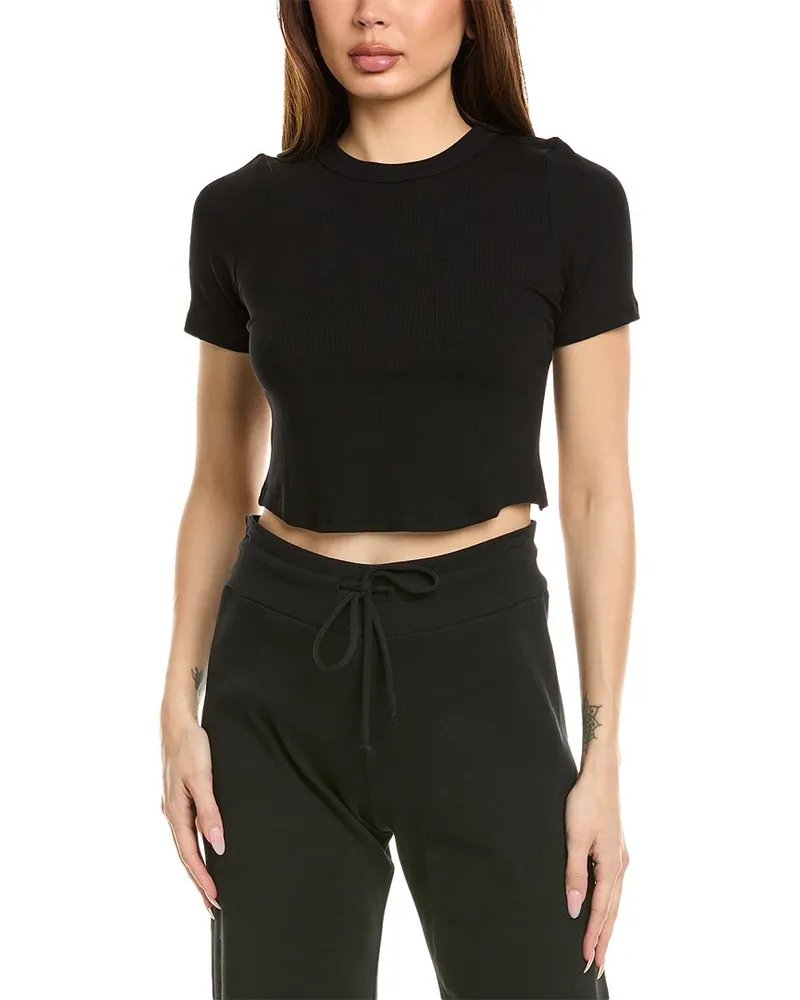 LnA Clothing Klara Rib T-Shirt Black