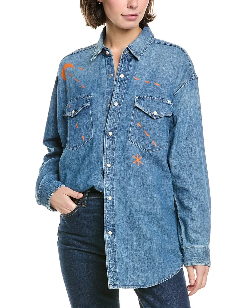 Mother Wild West Blouse Blue