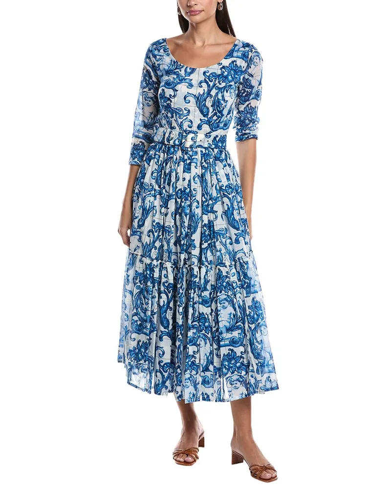 Samantha Sung Melanie Midi Dress Blue