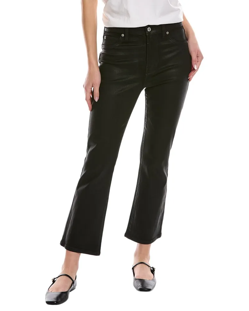 7 for all mankind Black High-Waist Slim Kick Jean Black