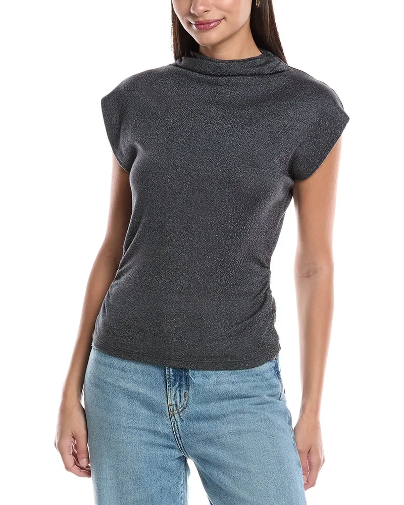 Michael Stars Reese Power Shoulder Top Nocolor