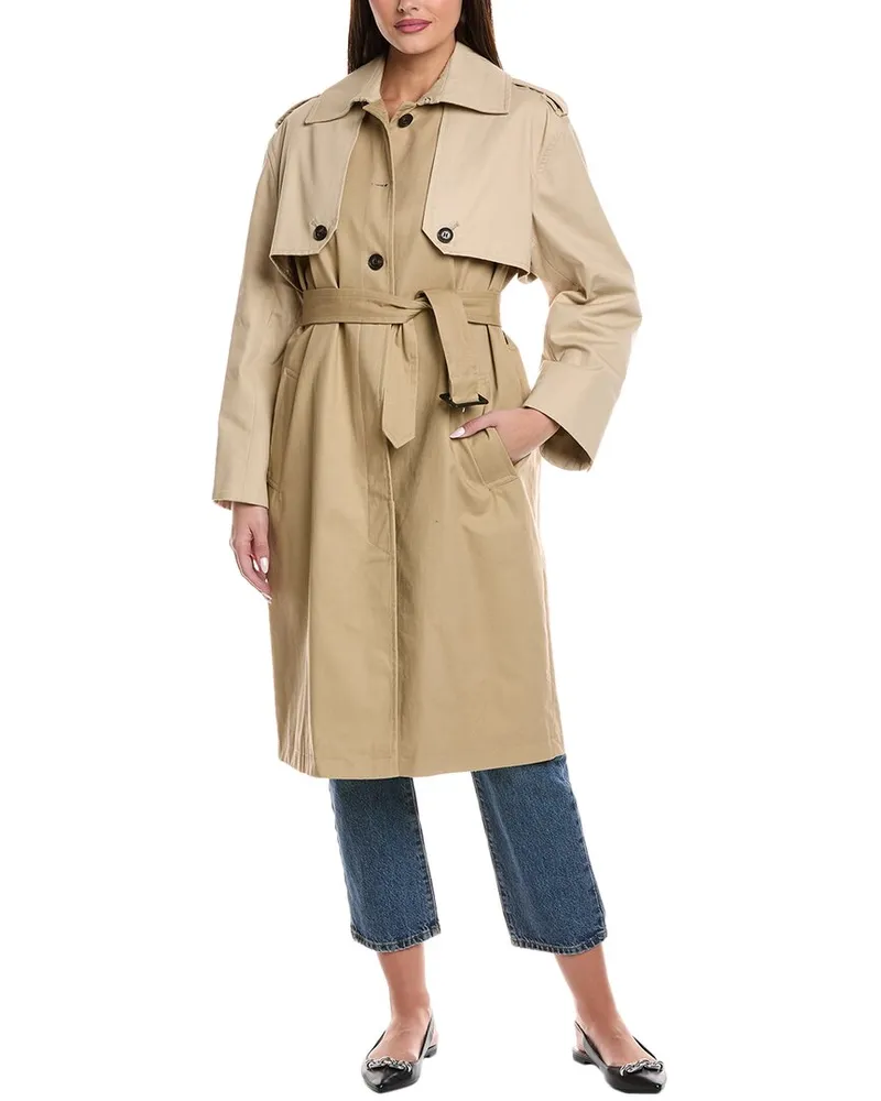 ba&sh Manteau Polar Jacket Tan