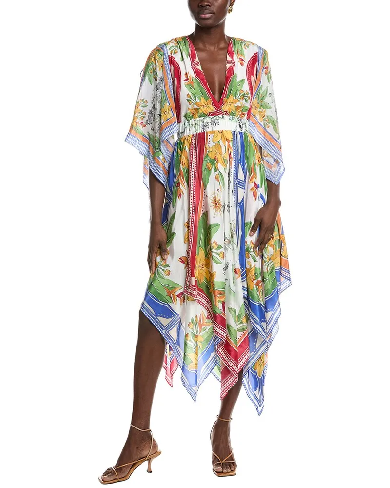 FARM Rio Tropical Destination Midi Dress White