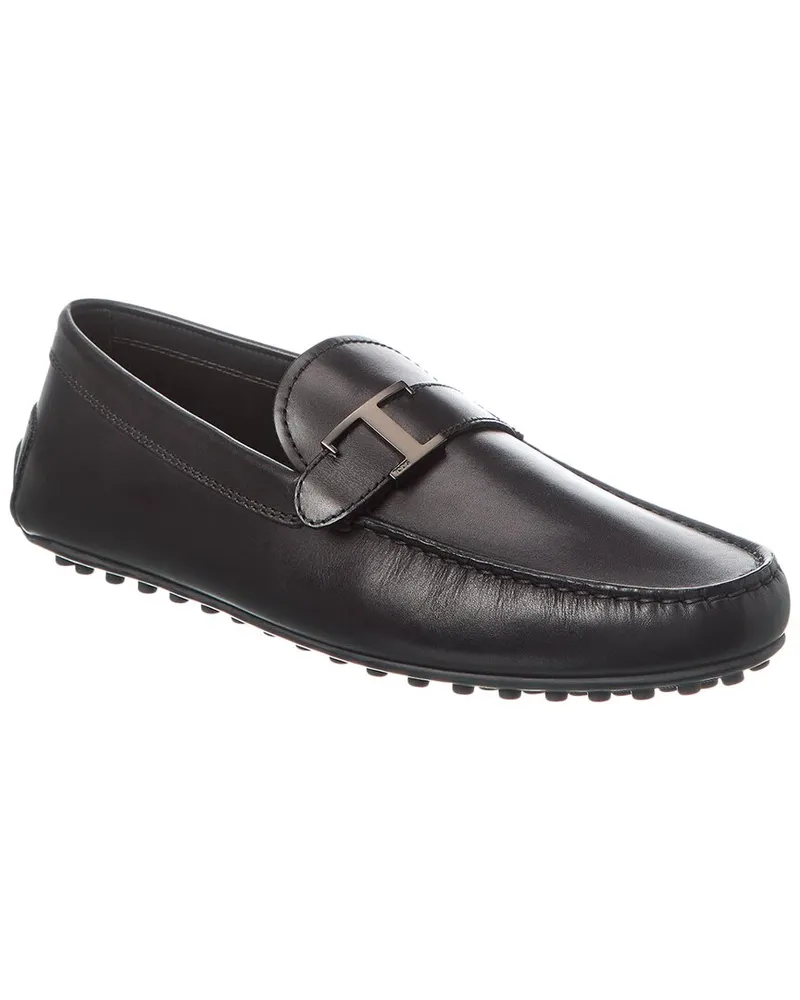 TOD'S TODs City Gommino Leather Loafer Black