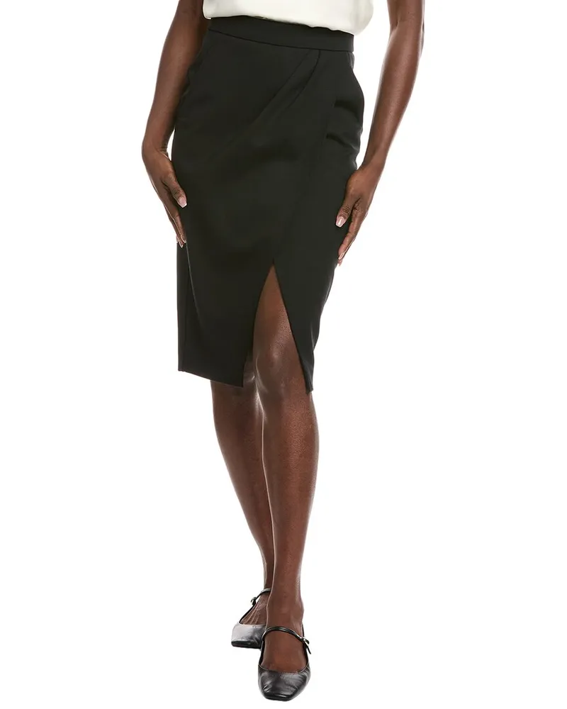 Max Mara Fervida Wool-Blend Pencil Skirt Black