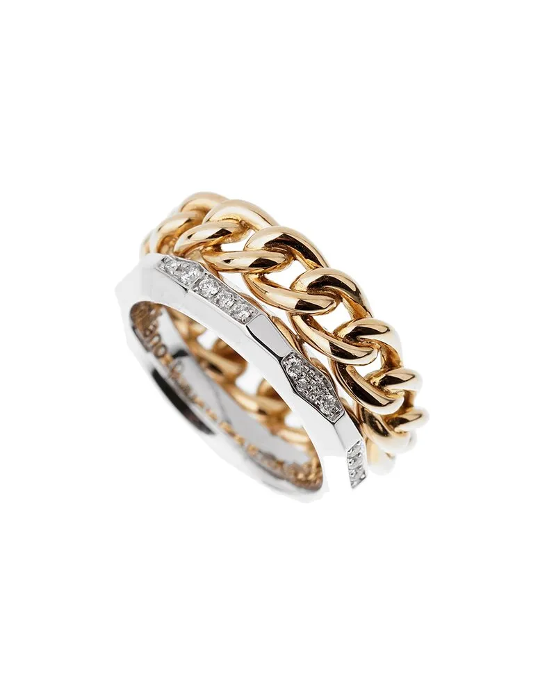 Pomellato 18K Two-Tone 0.20 ct. tw. Diamond Ring (Authentic Pre-Loved Nocolor