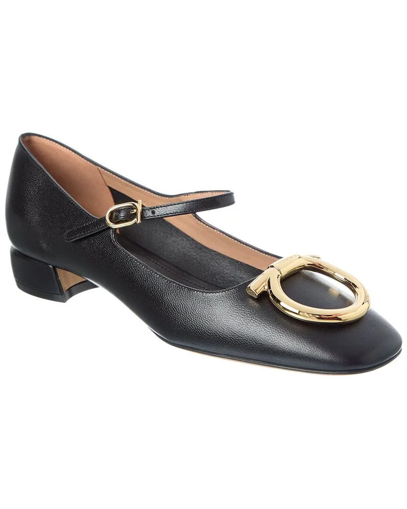 Ferragamo Marry Leather Pump Black