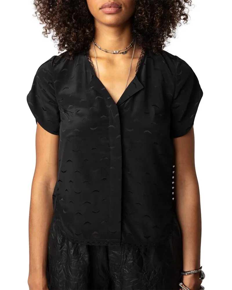Zadig & Voltaire Tiffiny Jac Wings Silk Top Nocolor