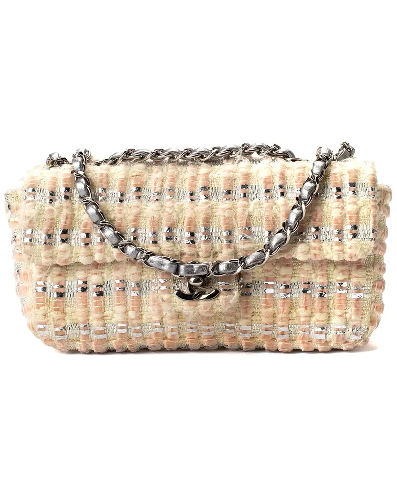 Chanel Pink Tweed Single Flap Bag (Authentic Pre-Loved Nocolor