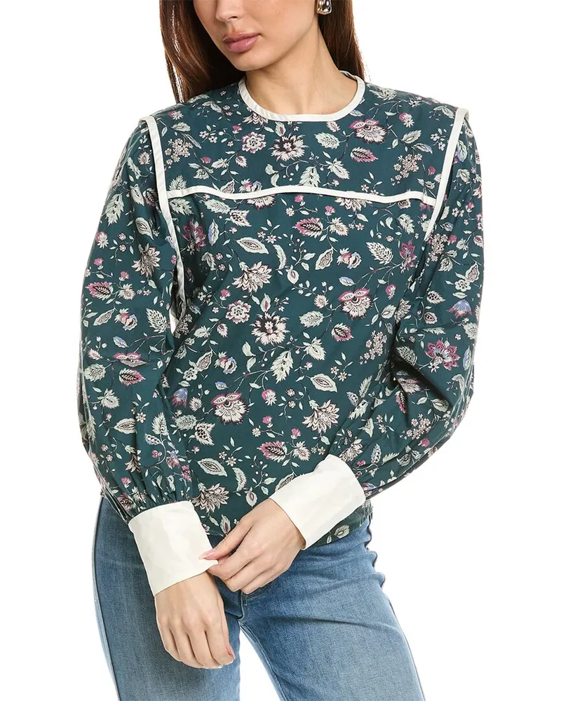 Isabel Marant Isabel Marant E'toile Soliska Silk Blouse Blue